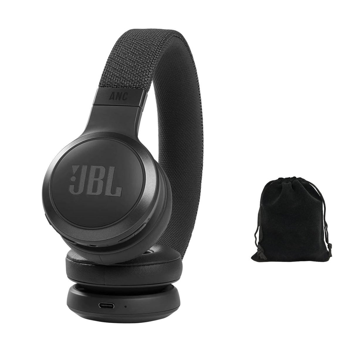 JBL Live 460NC Wireless Noise Cancelling On-Ear Headphones, Bluetooth 5.0, 50H Battery, Hands-Free Calls, Adaptive ANC, Google Assistant & Alexa