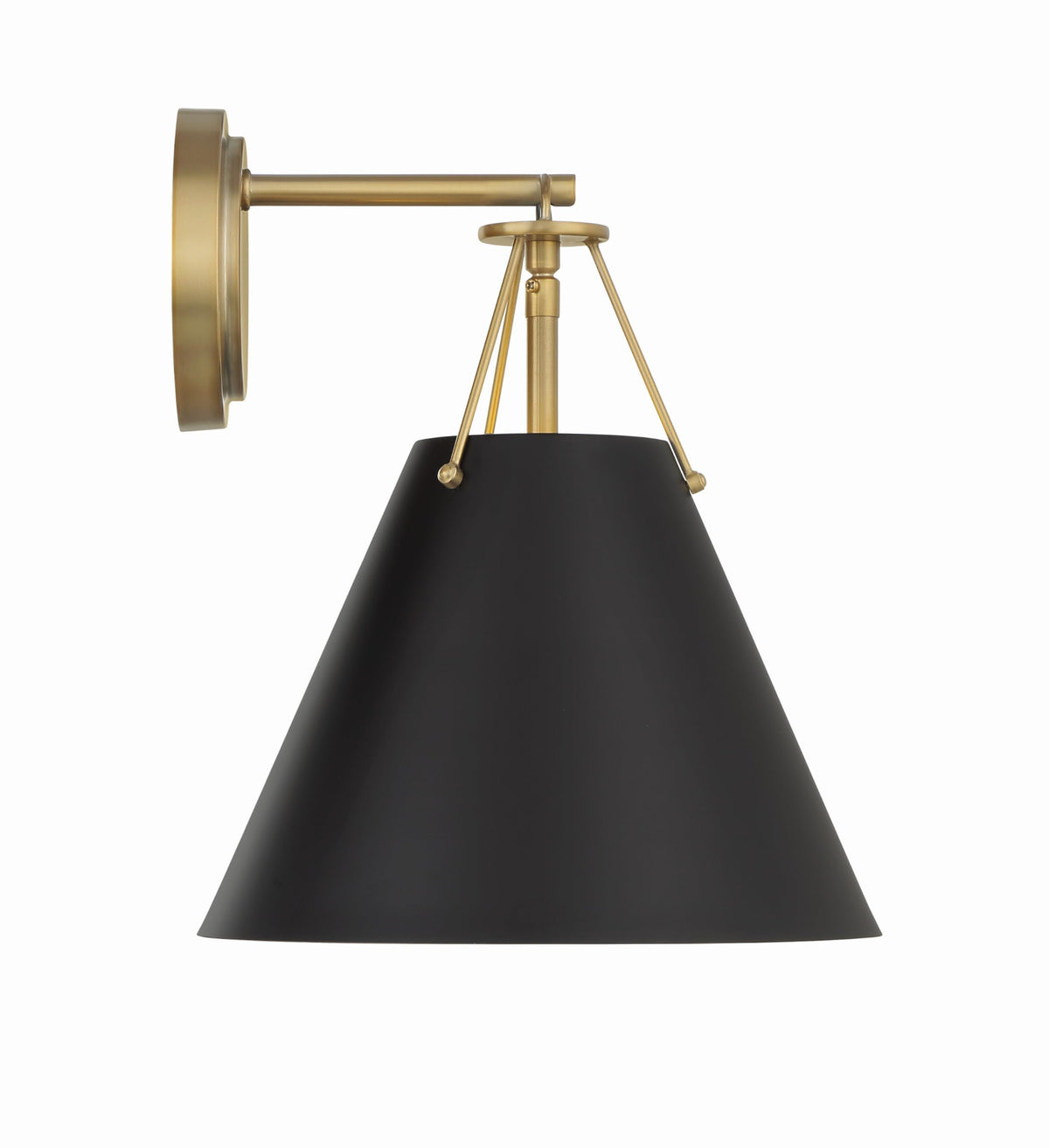 Crystorama Xavier 1 Light Vibrant Gold Sconce