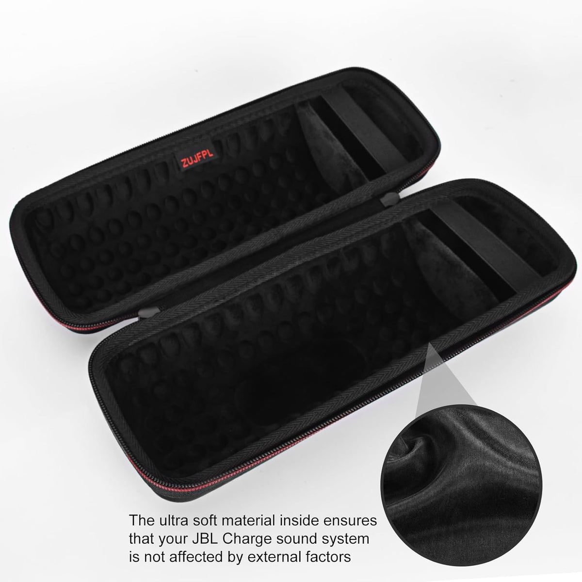 EVA Hard Case for JBL Charge 4 / Charge 5 Bluetooth Speaker, Premium Travel Protective Carrying Storage Bag (Black)