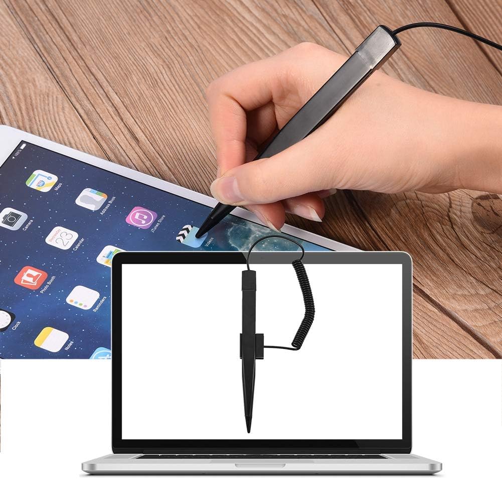 Tangxi Spring Resistance Stylus Pen with Spring Rope for Capacitive Touch Screen Car Navigation GPS