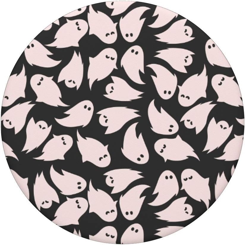 Cute Ghost Pattern Design PopSockets Swappable PopGrip for Girls Halloween Gift Accessory