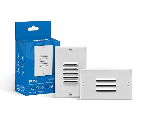 STP2 Louvered White LED Step Light (STP2L120WH)