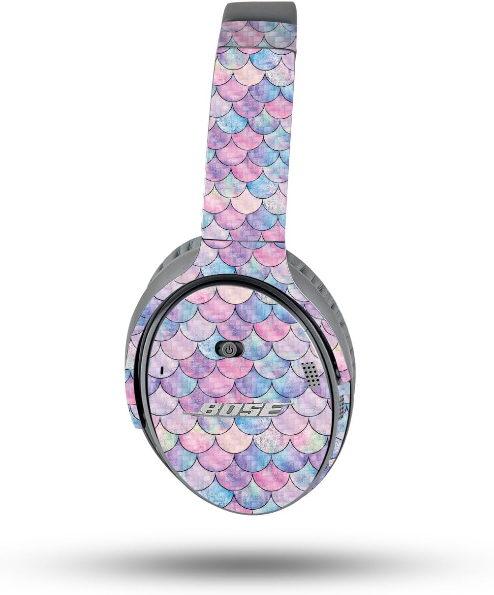 MightySkins Carbon Fiber Skin - Mermaid Scales for Bose QuietComfort 35 II Headphones | Durable, Protective