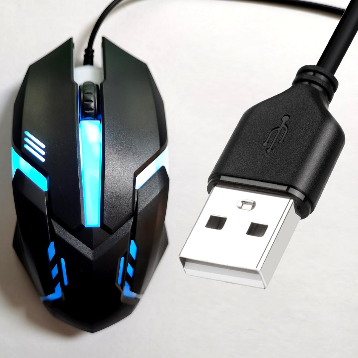 Long USB A Mouse 20FT, High Performance Wired Mouse for Windows PC Desktop, Laptop, Notebook, Mac, for Righty or Lefty