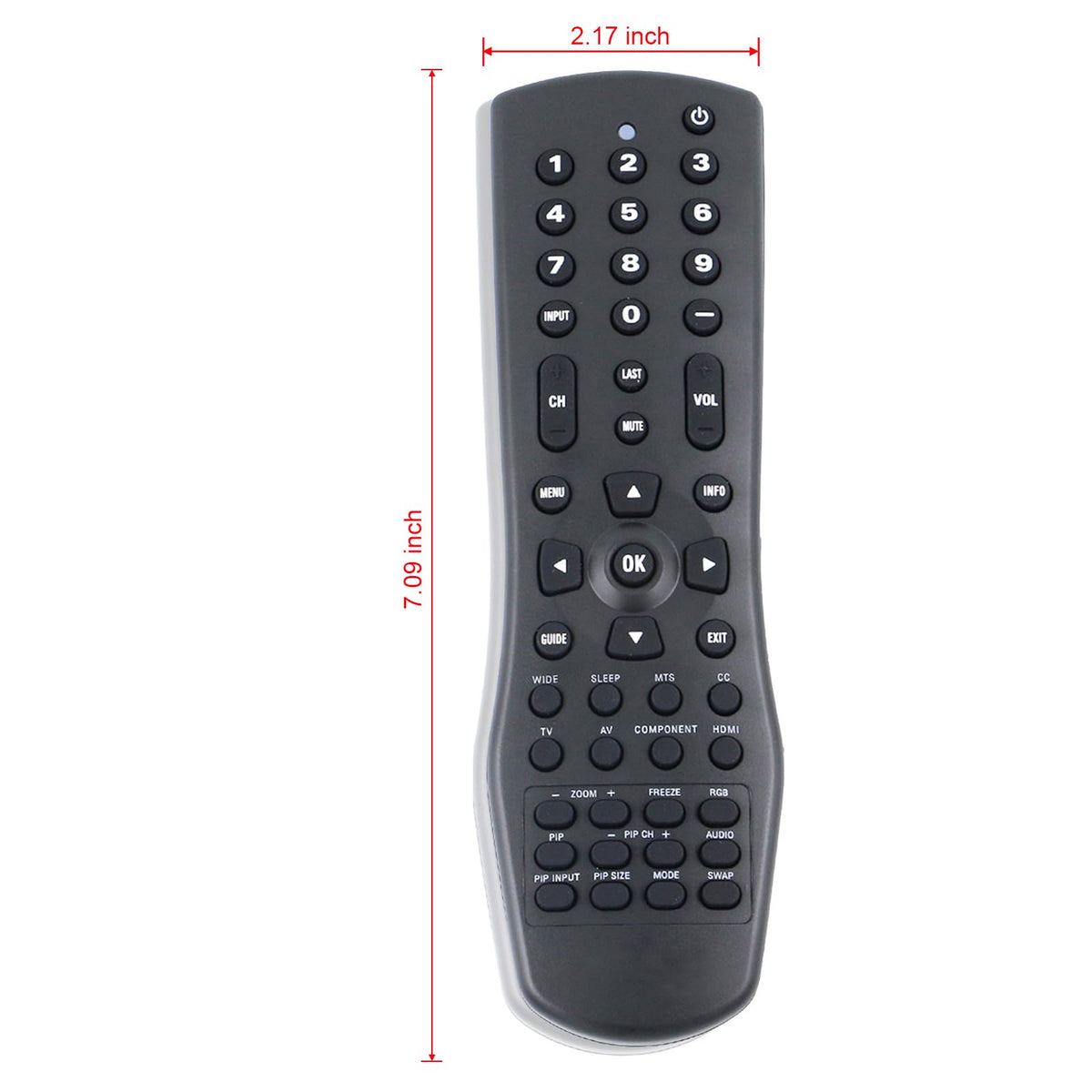 New VR1 Remote Control Replacement for Vizio TV VA22LFHDTV10T VA260E VA26L VA26LF VA26LFHDTV10T VA26LHDTV10T VA42L VS420LFHDTV10A VS42L VS42LF