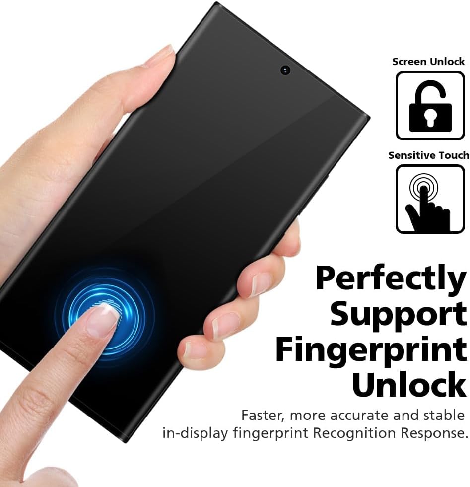 [3 Pack] For Samsung Galaxy S24, Anti-Glare Matte Screen Protector, [Support Fingerprint Unlock], Anti-Fingerprint,