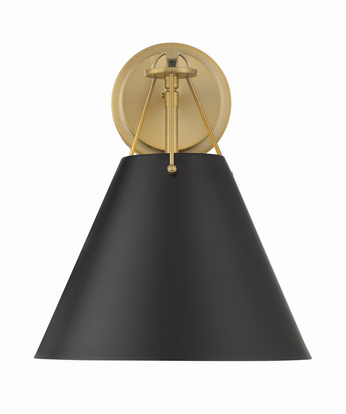 Crystorama Xavier 1 Light Vibrant Gold Sconce