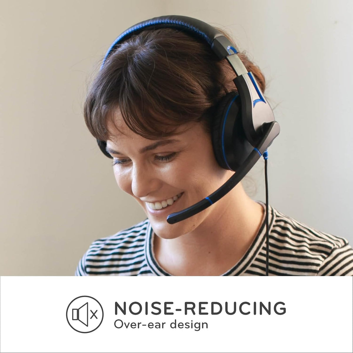 ThinkWrite Technologies TWT Audio Duro, TW220 (2nd Gen) | Premium Over-Ear Wired Headset with Noise Reducing Microphone (USB-A Connection)