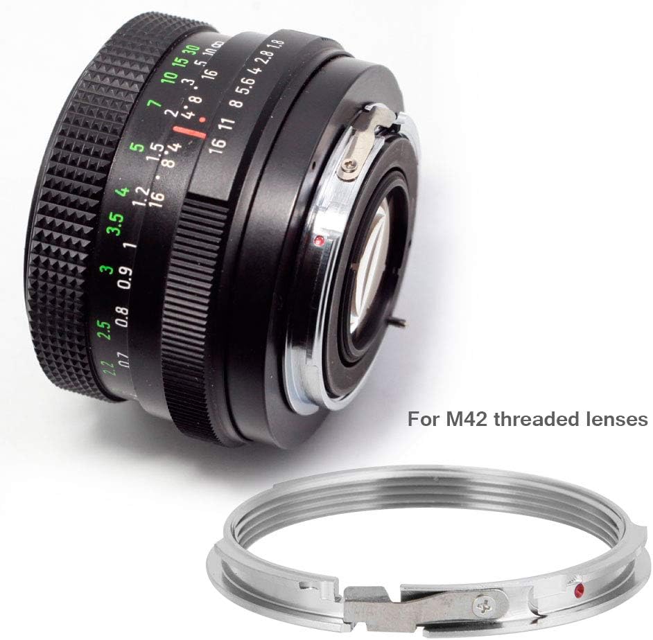 M42 PK Lens Mount Adapter Ring for Pentax PK K Mount, Focus M42-PK