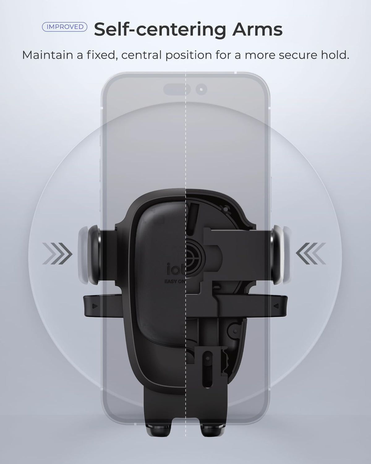 iOttie Easy One Touch Advanced Universal Car Mount Dashboard & Windshield Suction Cup Phone Holder for iPhone, Samsung, Google, All Smartphones