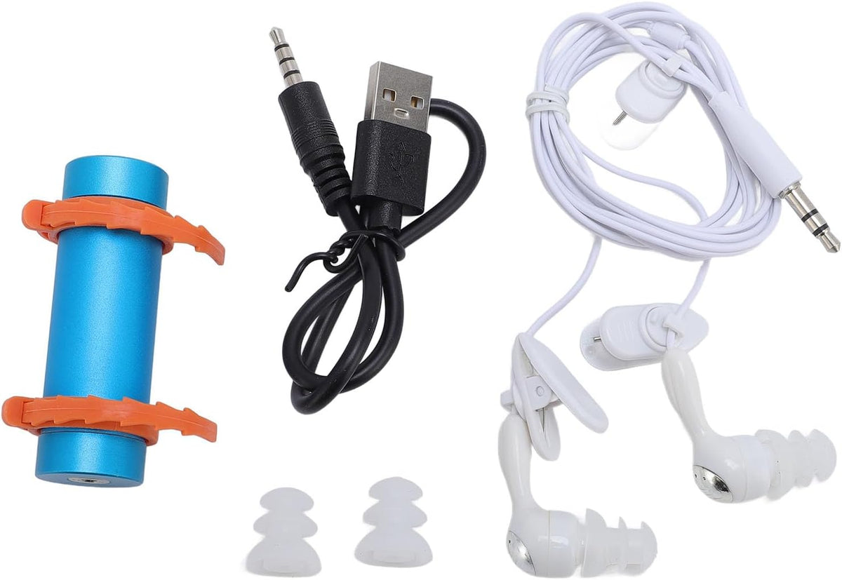 Fabater MP3 IPX8 8GB Swimming MP3 Swimming Player, Memory Player, Aluminum Shell with Earphones for Diving Surfing