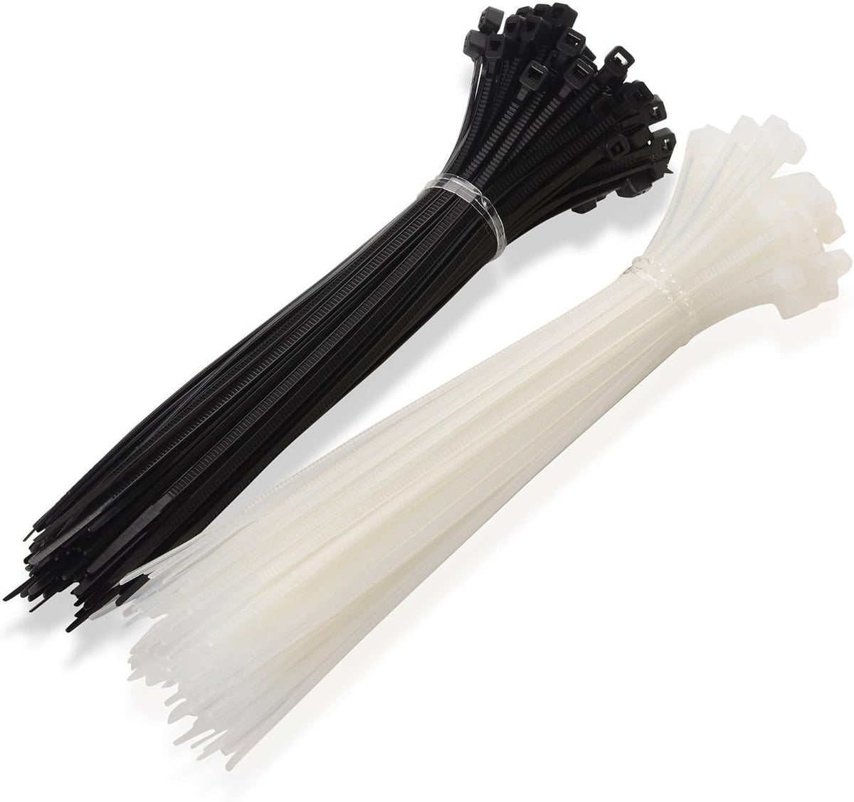 NewNewStar 8" Heavy Duty Nylon Cable Ties - 100 PCS Zip Ties, 30 lb Test, Black