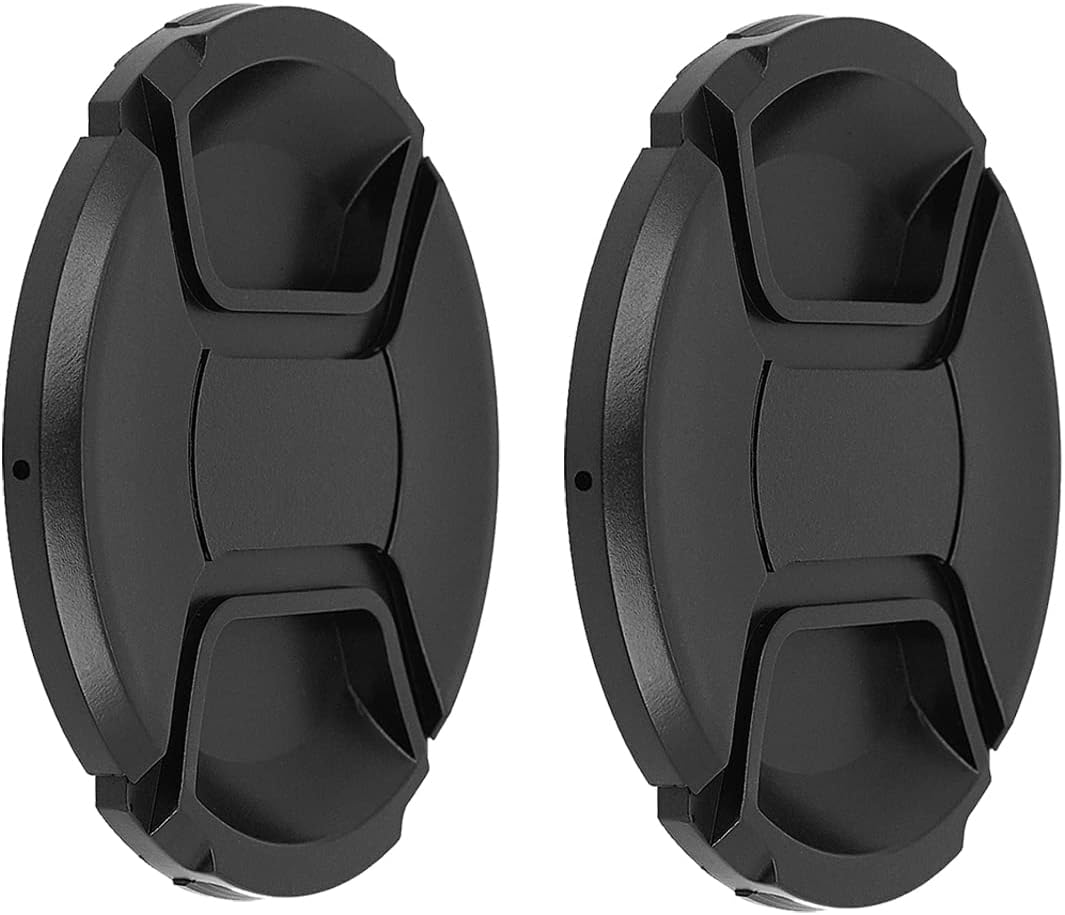 SIOTI 95mm Lens Cap, 2 Packs + 1 Piece Cleaning Wiper, Model: LC-95, Compatible with Camera Lens & Filter Adapter Ring