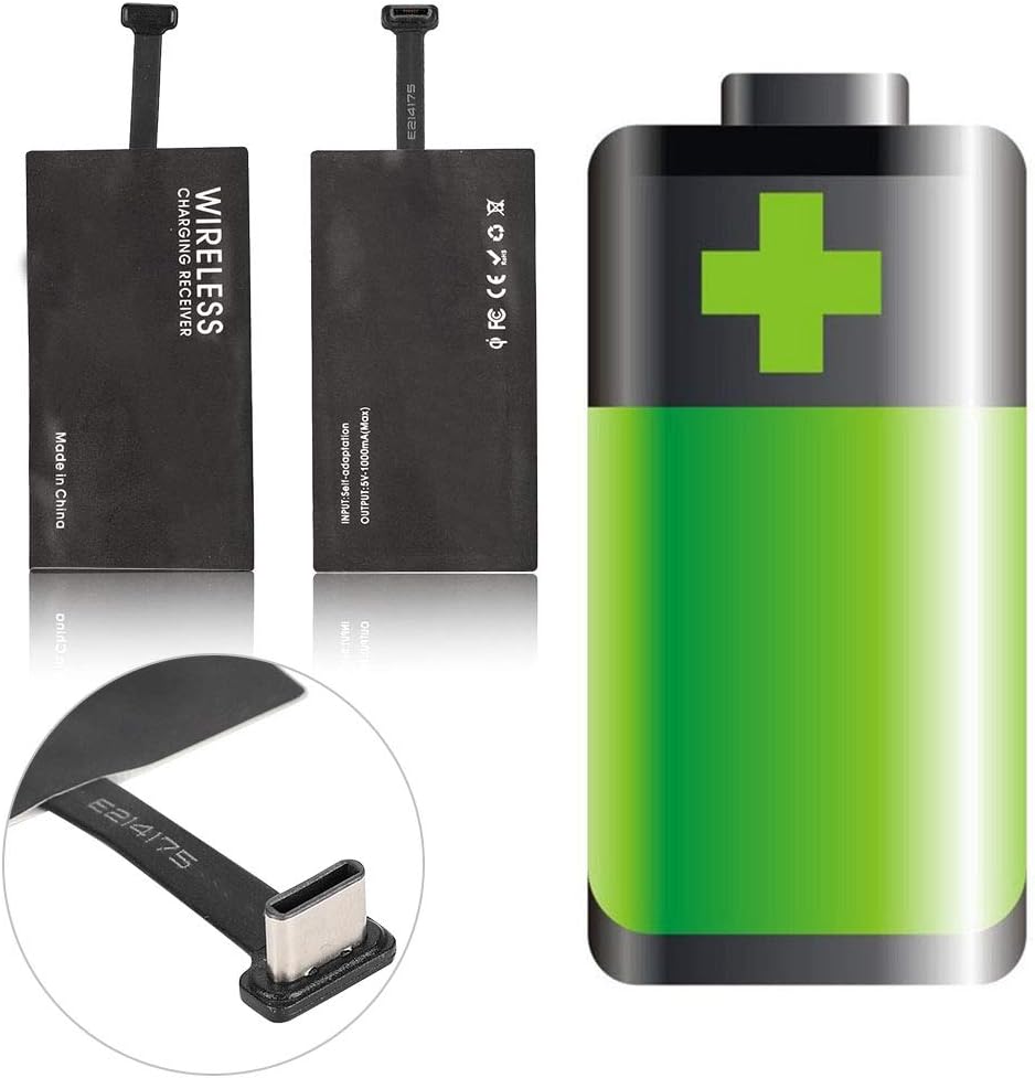 USB C Receiver Adapter, Charging Receiver for Type C Smartphone Cell Phone