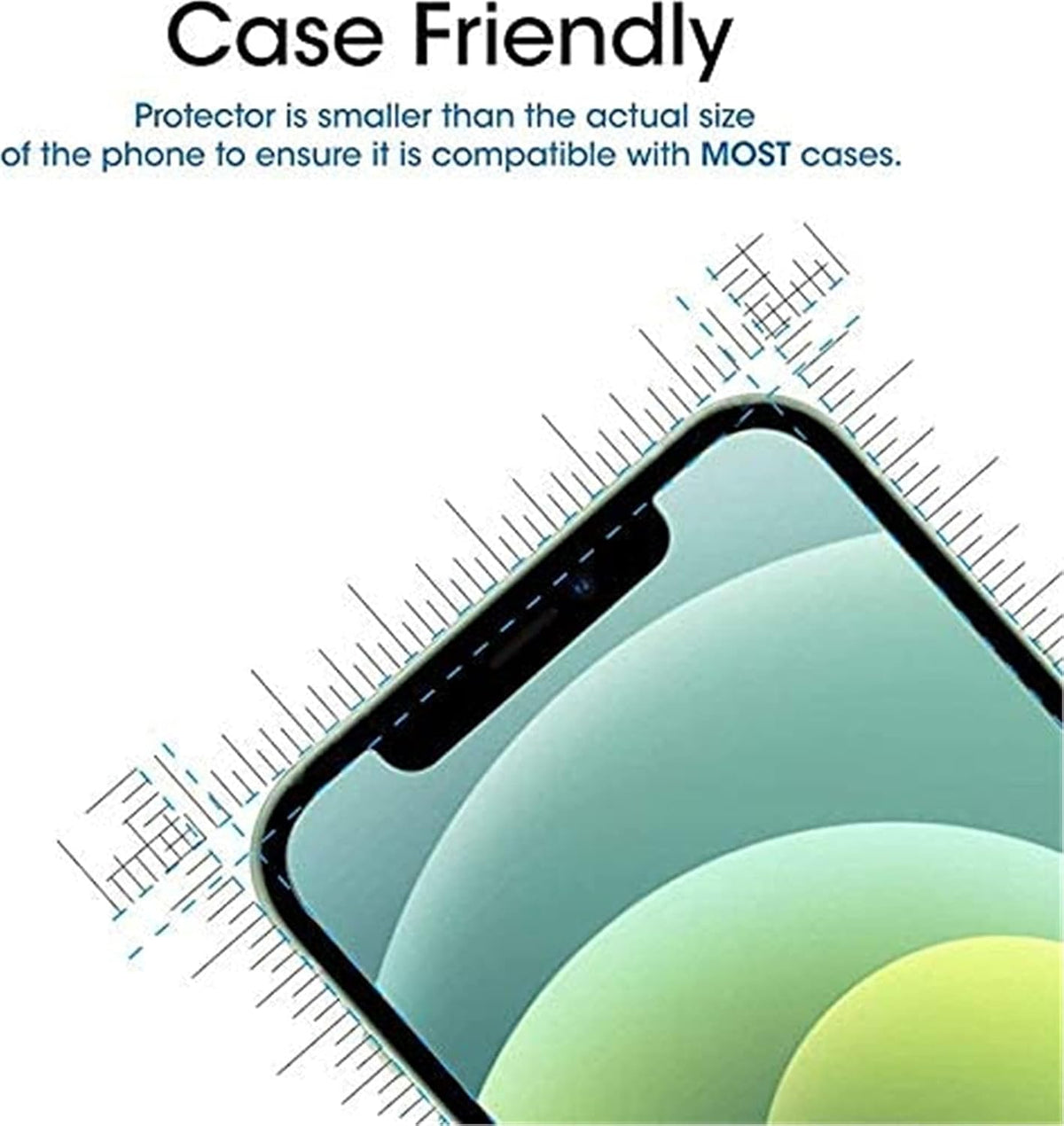 [5 Pack] Screen Protector for Vortex ZG65, Scratch Resistant, Bubble Free, Anti-Fingerprints, HD Clear, Case Friendly,