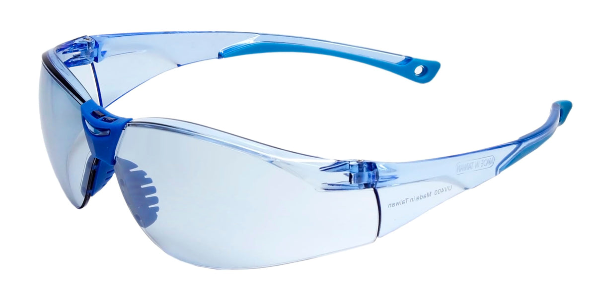 Calabria Drop Shot Blue Crystal Sport Safety Glasses for Pickleball Eye Protection for Women Pickleball Glasses for Men Racquetb
