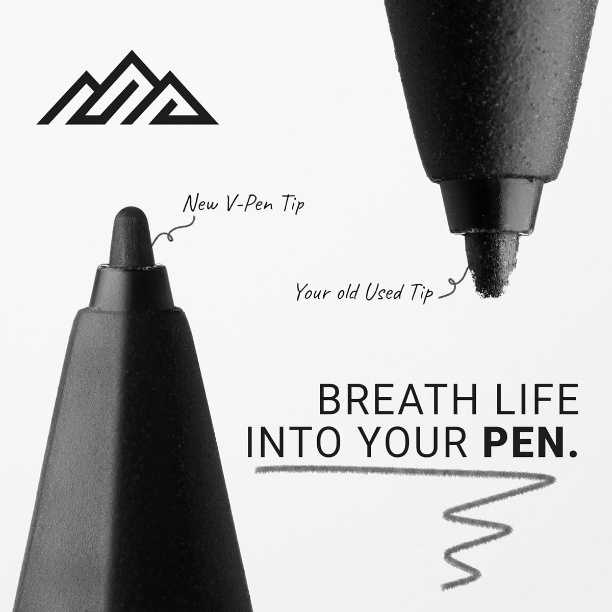V-Pen Stylus Nibs for Remarkable 2, 10-Pack Black Tips for Precision and Durability