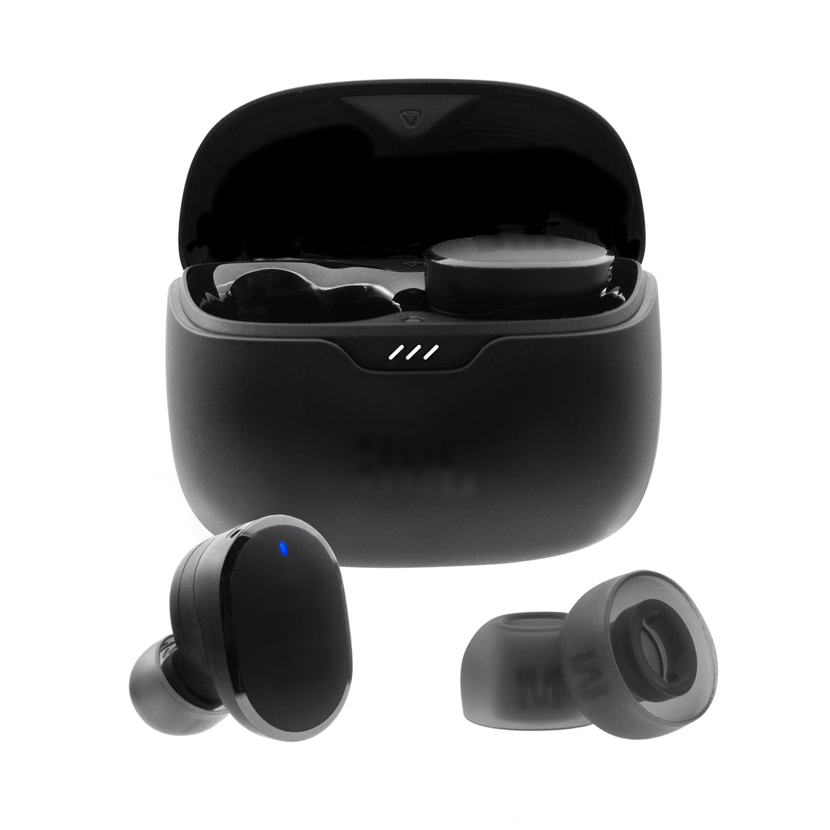 Replacement Earbuds Tips for JBL Tune Buds/JBL Tune Buds 2, Silicone Eartips, 3 Pairs (S/M/L) Black