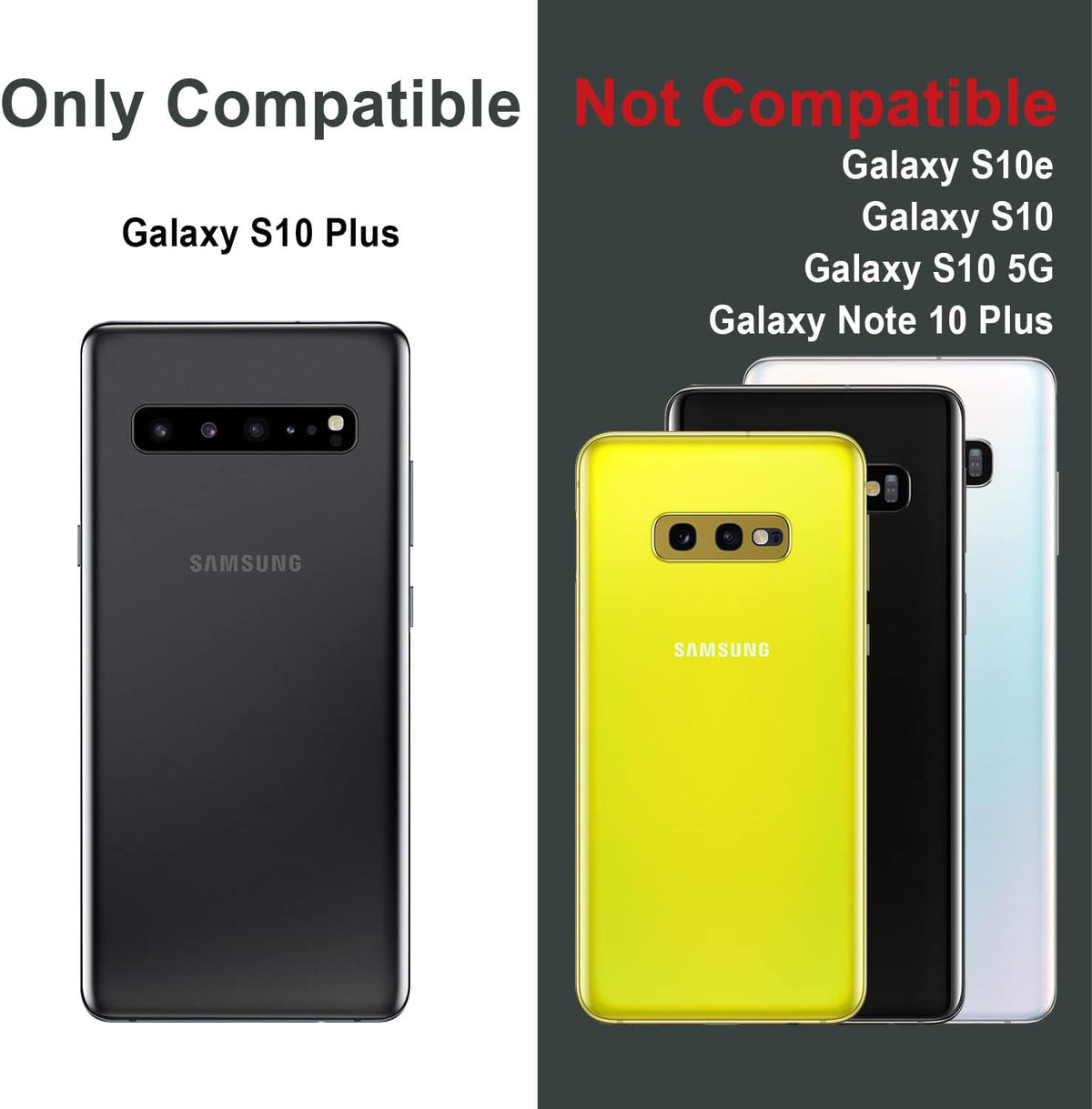 TORU CX PRO Case for Galaxy S10 Plus, Slim Protective Cover with Card Holder, Hidden Wallet Flip Slot, Flowers