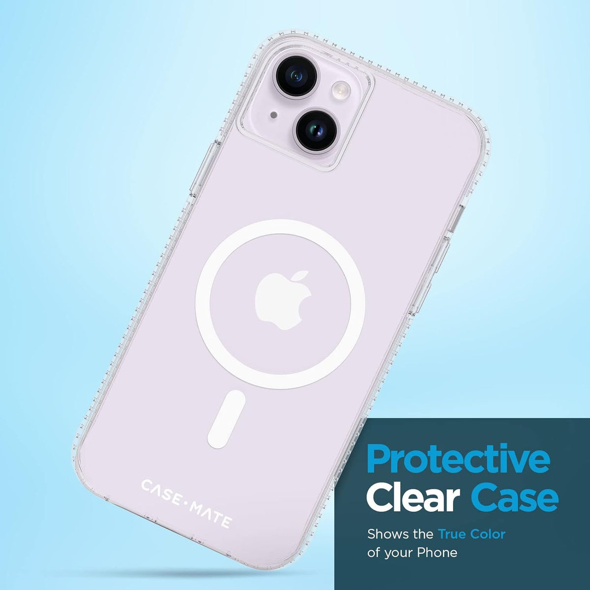 Case-Mate Tough Plus Case for iPhone 14 Plus - Clear [15ft Drop Protection][Compatible with MagSafe] Shockproof Cover