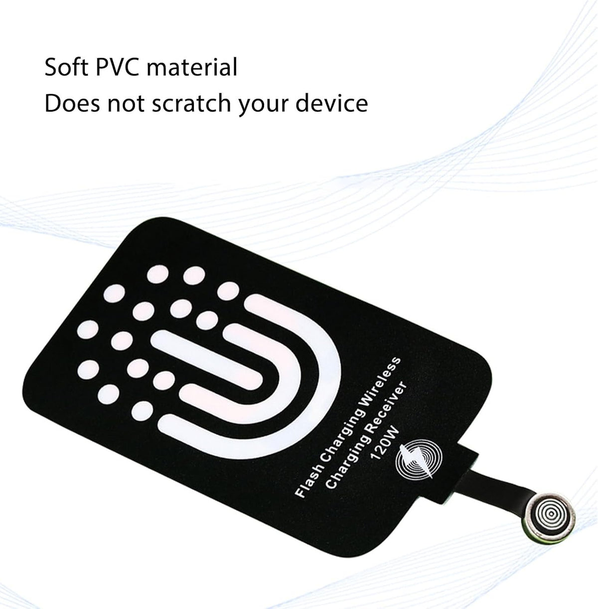 Type C Charging Receiver - 120W Magnetic/5W Dual Purpose USB C Charger Adapter for Galaxy A51 A40 A20E