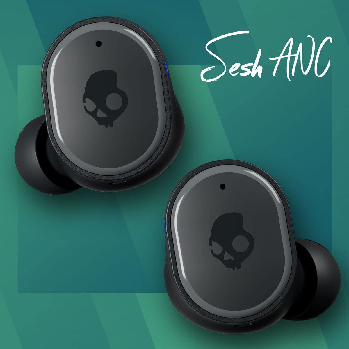 Skullcandy Sesh ANC Wireless Earbuds, Bluetooth Headphones, Noise Cancelling, Up to 46 Hours Battery with Charging Case, Sweat and Water Resistant