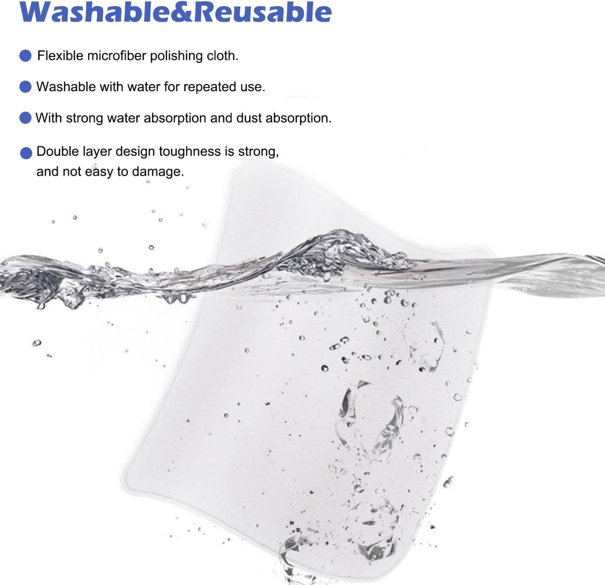 Inscool 4 Pack Polishing Cloth for Apple, Microfiber Cleaning Cloth, Soft and Nonabrasive Material Compatible with Mac