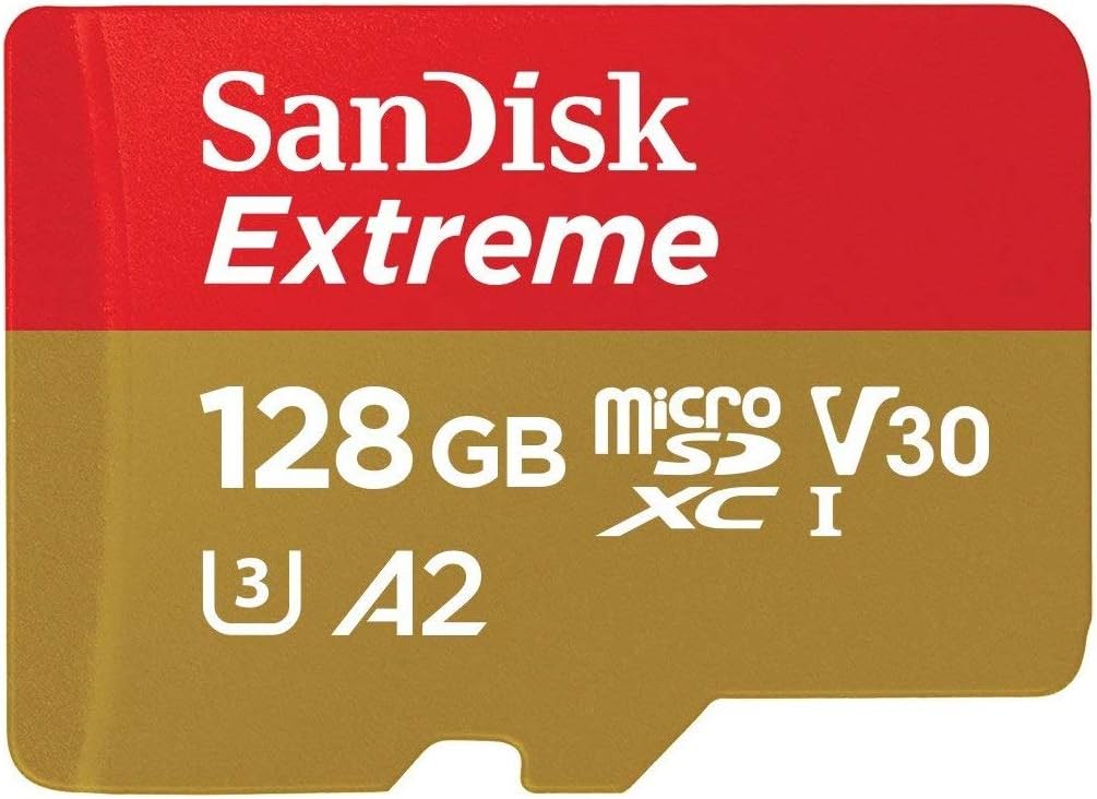 SanDisk Extreme MicroSD Card 128GB (Two Pack) for DJI Air 2S Drone, 4K Video Speed V30
