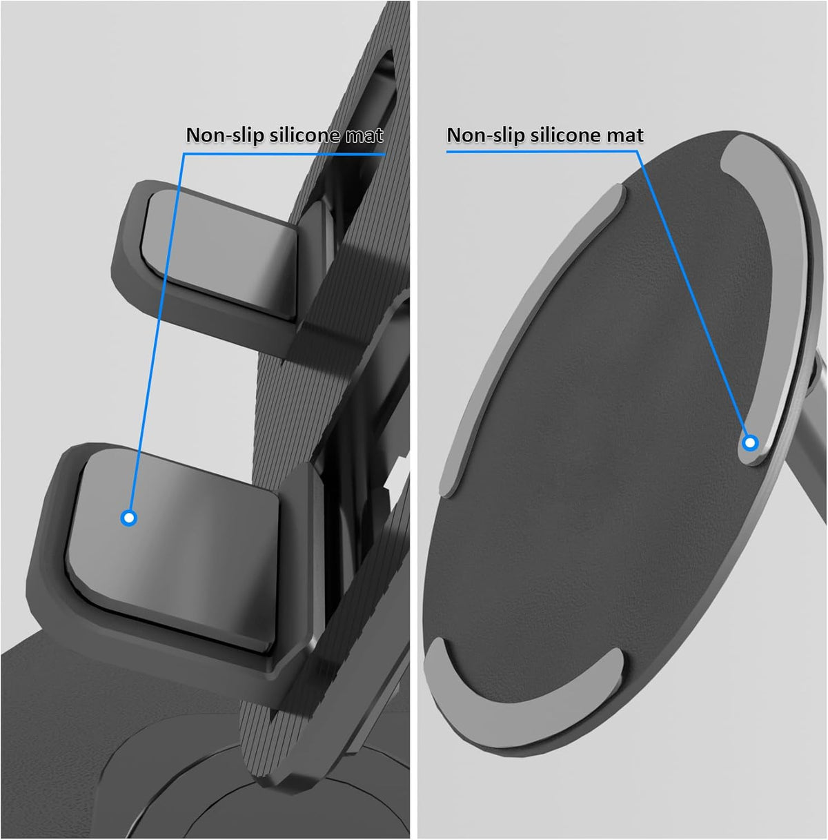 [2PCS] Adjustable Phone Stand, 360° Rotation Fully Foldable Desktop Dock Compatible with iPhone 15/14/13 Pro Max