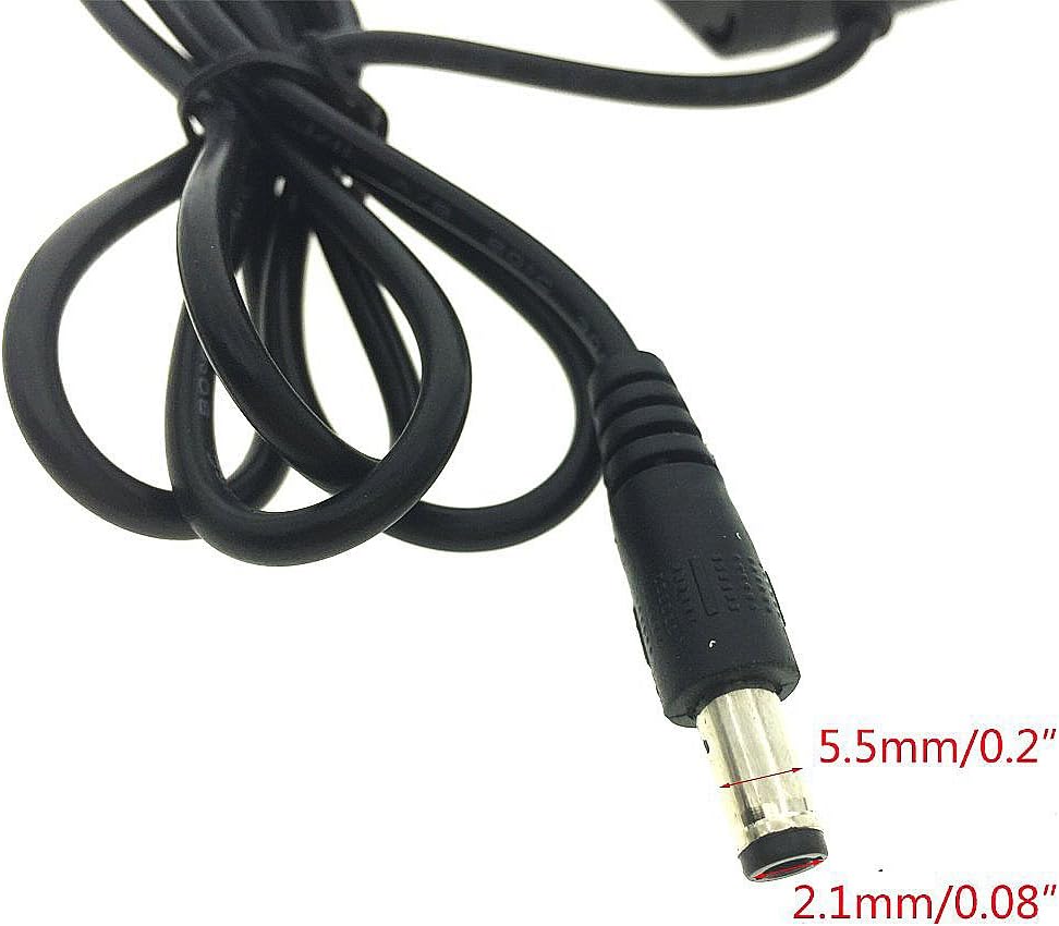 12V AC/DC Power Adapter, 5.5mm x 2.1mm Plug, 1A (1000MA), UL Listed Power Supply