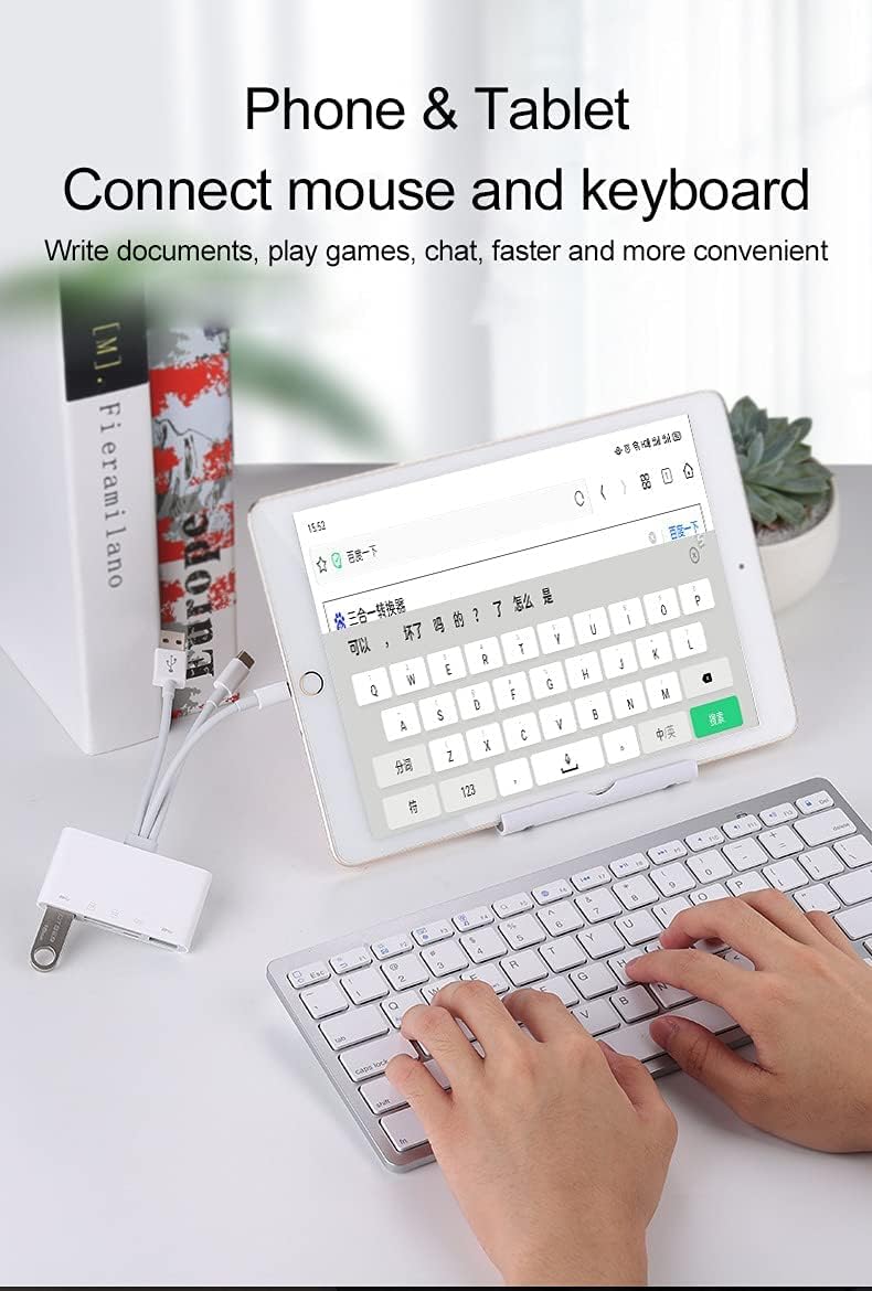HUI 5 1 SD/SDHC/SDXC/MMC in Lightning Type-c OTG Camera SD TF USB C Memory Card Reader Adapter