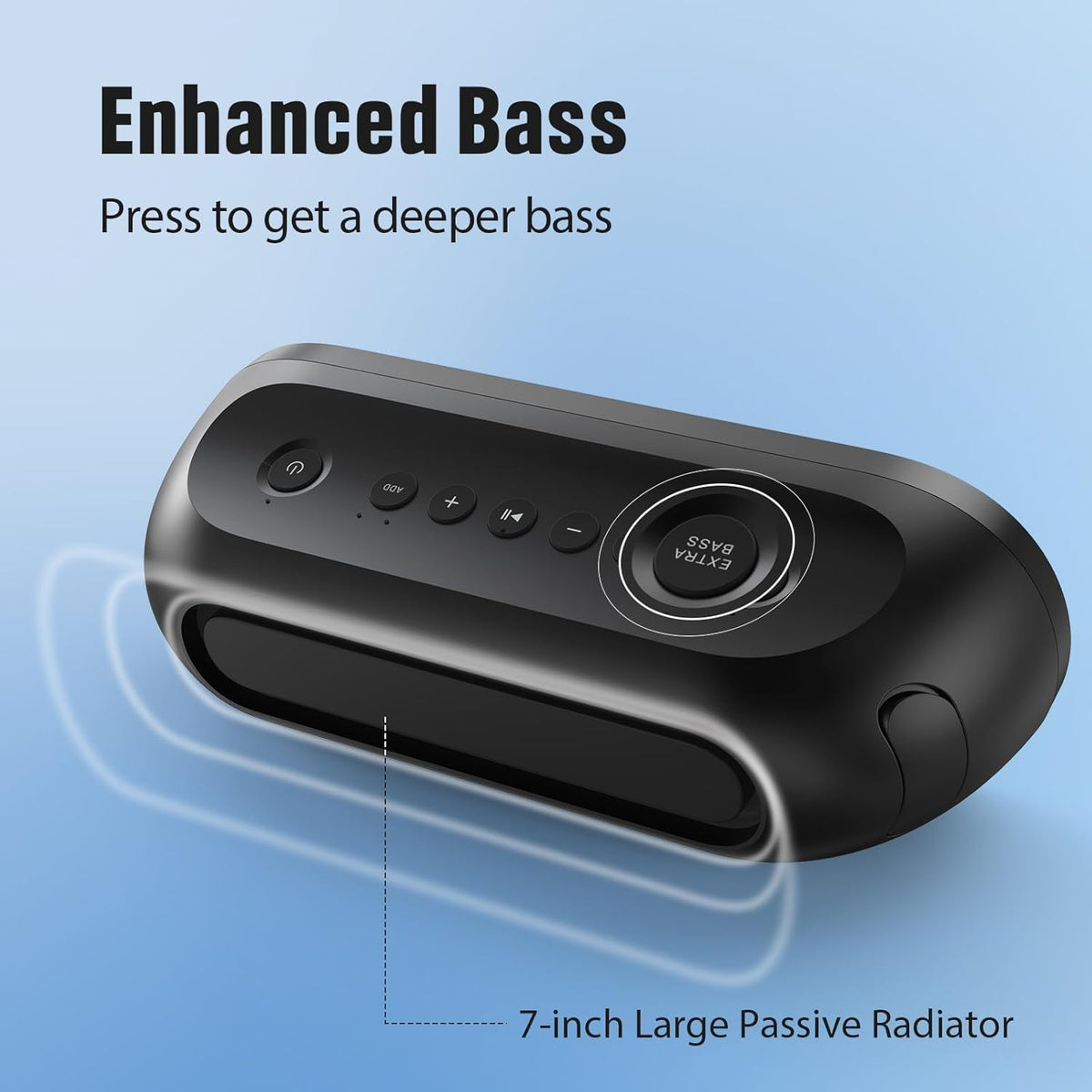 DOSS SoundBox Pro+ P300 Bluetooth Speaker with 40W Stereo Sound, Extra Bass, IPX6 Waterproof, TWS Pairing, Diverse Lights Show, 20H Playtime, Portable for Party, Camping, Beach - Pink