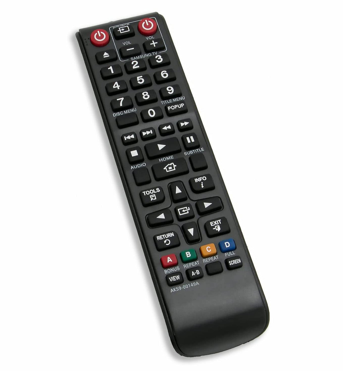 Replacement Remote Controller fit for BD-H5900 BD-JM57C BD-E6100 Samsung Blu-ray Disc Player