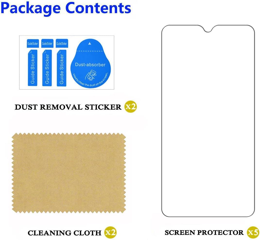 [5 Pack] High Definition Screen Protector Film for Samsung Galaxy A23 5G [Not Glass]