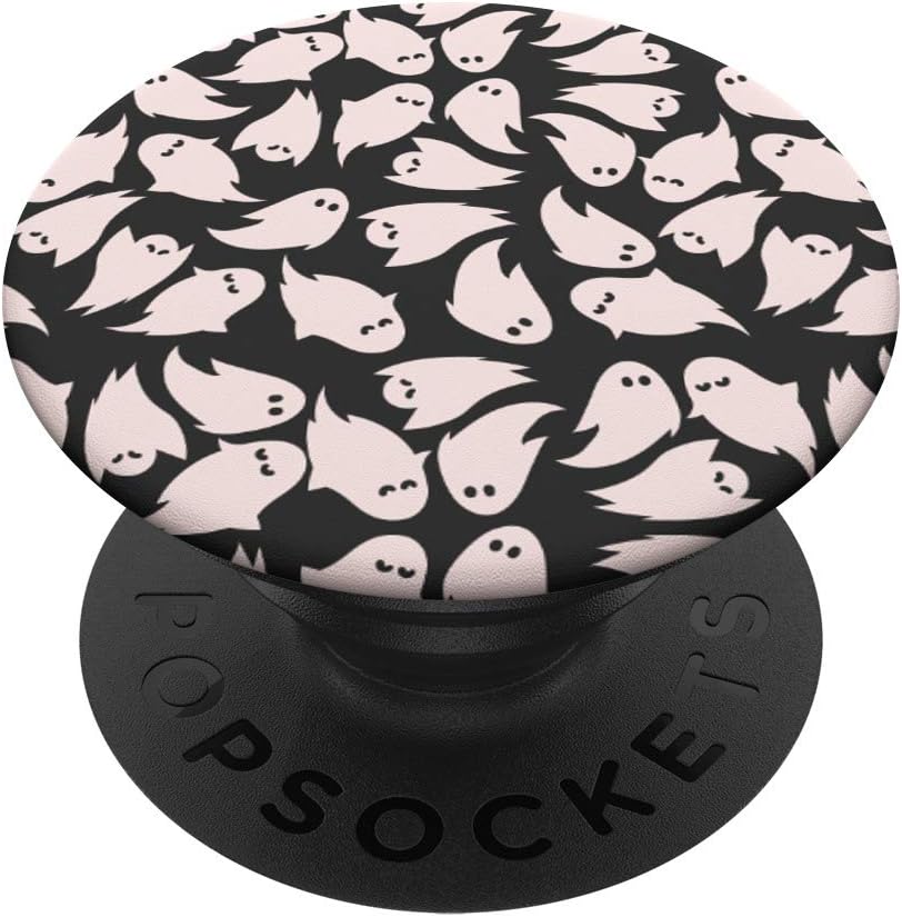 Cute Ghost Pattern Design PopSockets Swappable PopGrip for Girls Halloween Gift Accessory