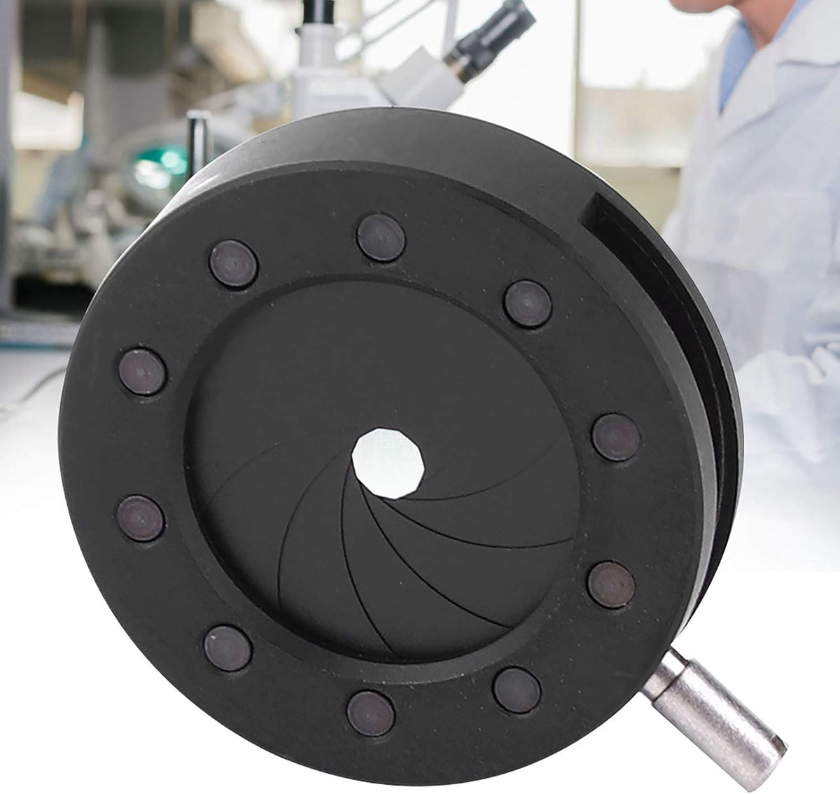 Microscope Adjustable Aperture, SK6 SK8 SK12 SK23 SK25 Adapter, Optical Diaphragm for Microscope