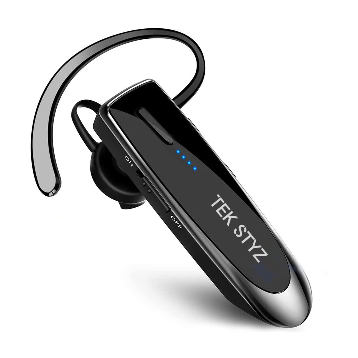 Tek Styz Bluetooth 5.3 Headset Compatible with Kyocera DuraXV Extreme Wireless Earpiece, IPX5 Waterproof, Dual Microphones, Noise Reduction, 60 Days
