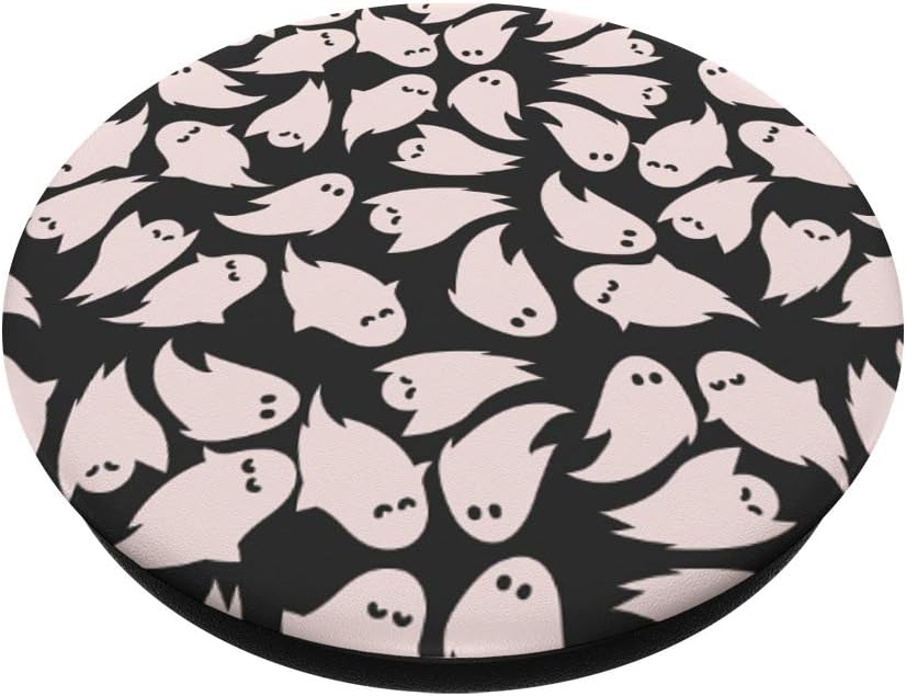 Cute Ghost Pattern Design PopSockets Swappable PopGrip for Girls Halloween Gift Accessory