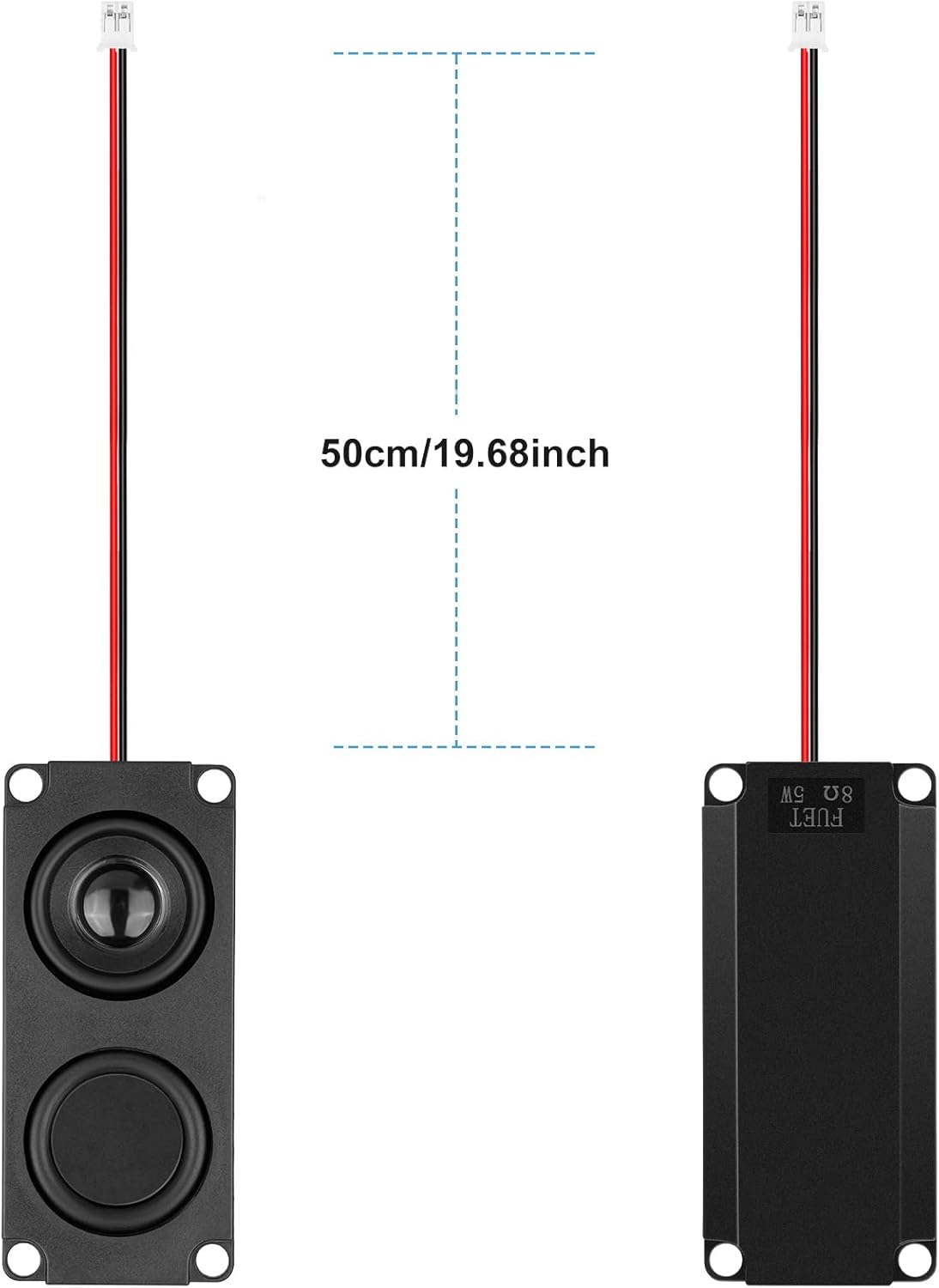 MakerHawk 2pcs Arduino Speaker, 5 Watt 8 Ohm Double Cavity Mini Speaker for Advertising Machine