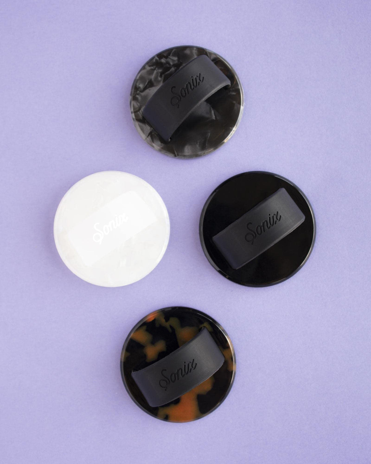 Sonix Silicone Phone Ring - Pearl Tort, White
