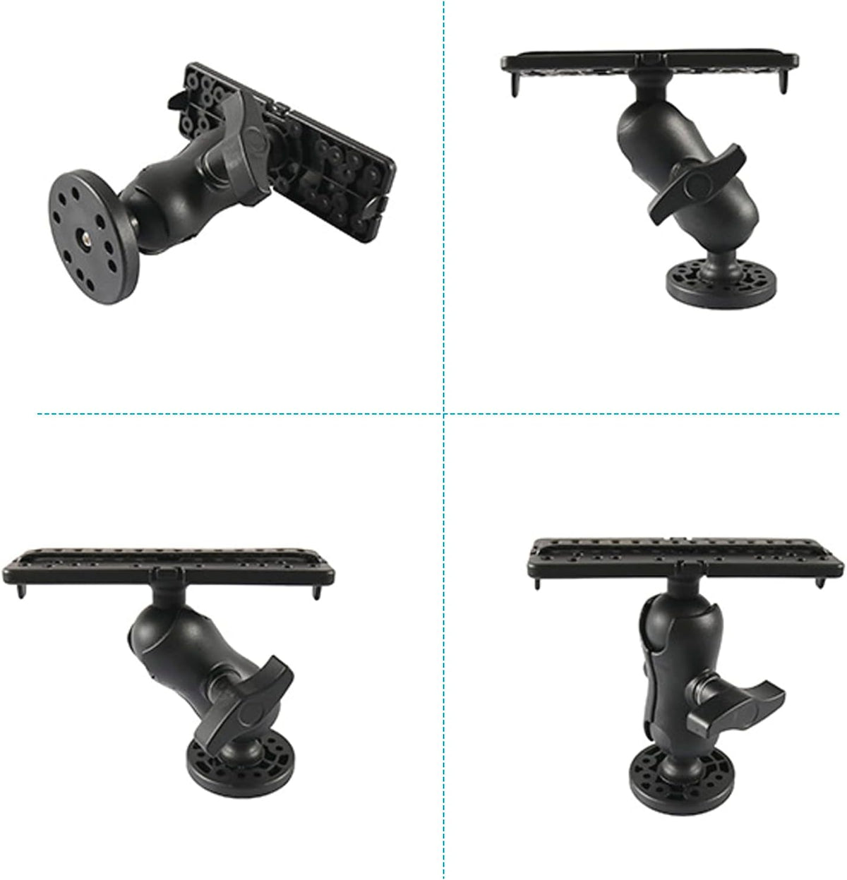 Fish Finder Mount Base, Universal 360 Degree Swivel Mounting Plate