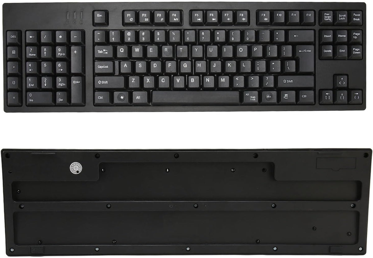 Dpofirs Left Handed Keyboard - 109 Keys Micro USB Ergonomic Layout, Plug and Play Office Keyboard for Business