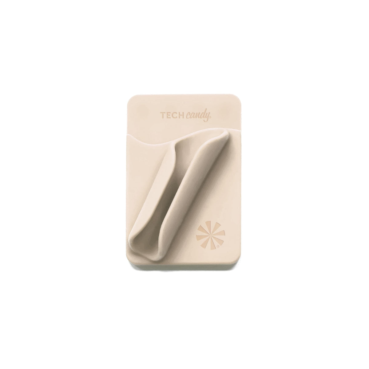 Tech Candy Bare Necessities Phone Back Pocket, Natural - Universal, Suction Cups - Holds Money, Credit Cards, Lip Gloss, & More - No Residue