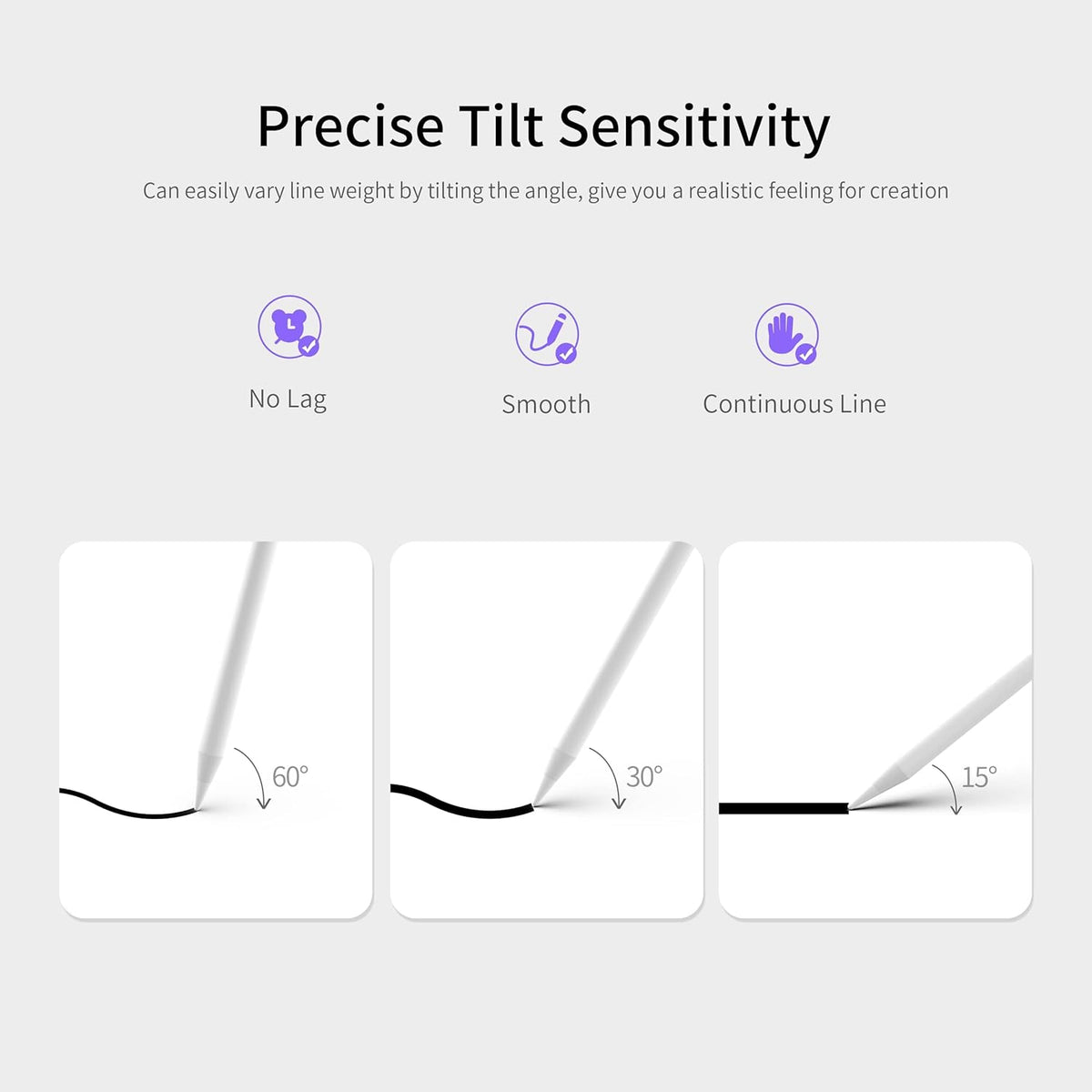 Upgraded Stylus Pen for iPad 7th Generation, Apple Pencil Compatible - Wireless Camera Control, Digital Battery