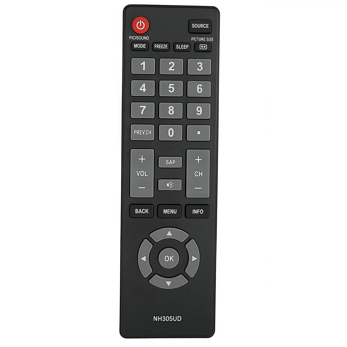 Replacement Remote Control Compatible for for Funai TV NH307UD LF320FX4 LF320FX4F