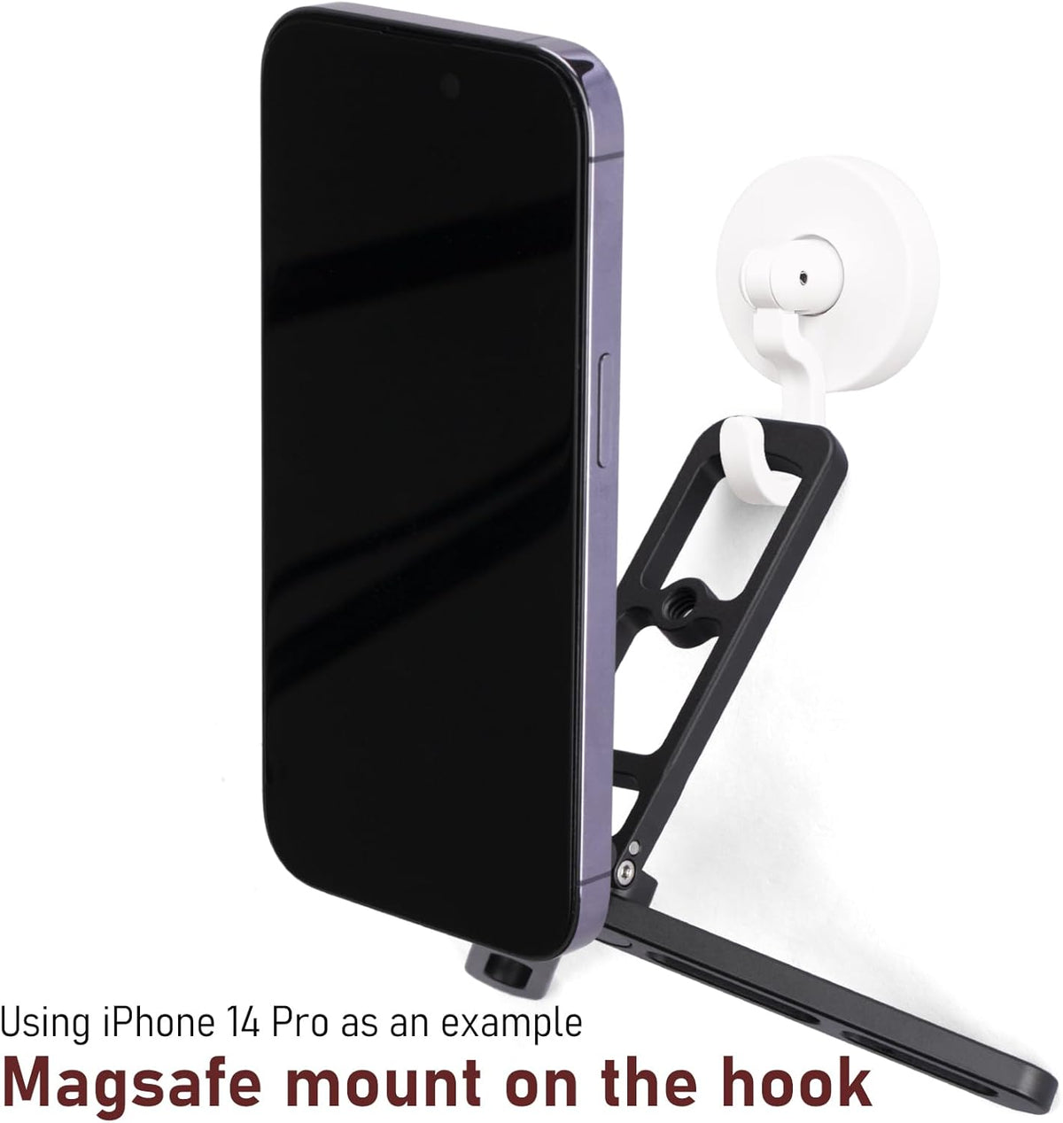 for MagSafe Pocket Tripod Stand – Magnetic Phone Stand for iPhone 16/15/14/13/12 Series | Adjustable Angle, 20 N52 Strong Magnets, Full Metal Build, Foldable & Mag Case Compatible