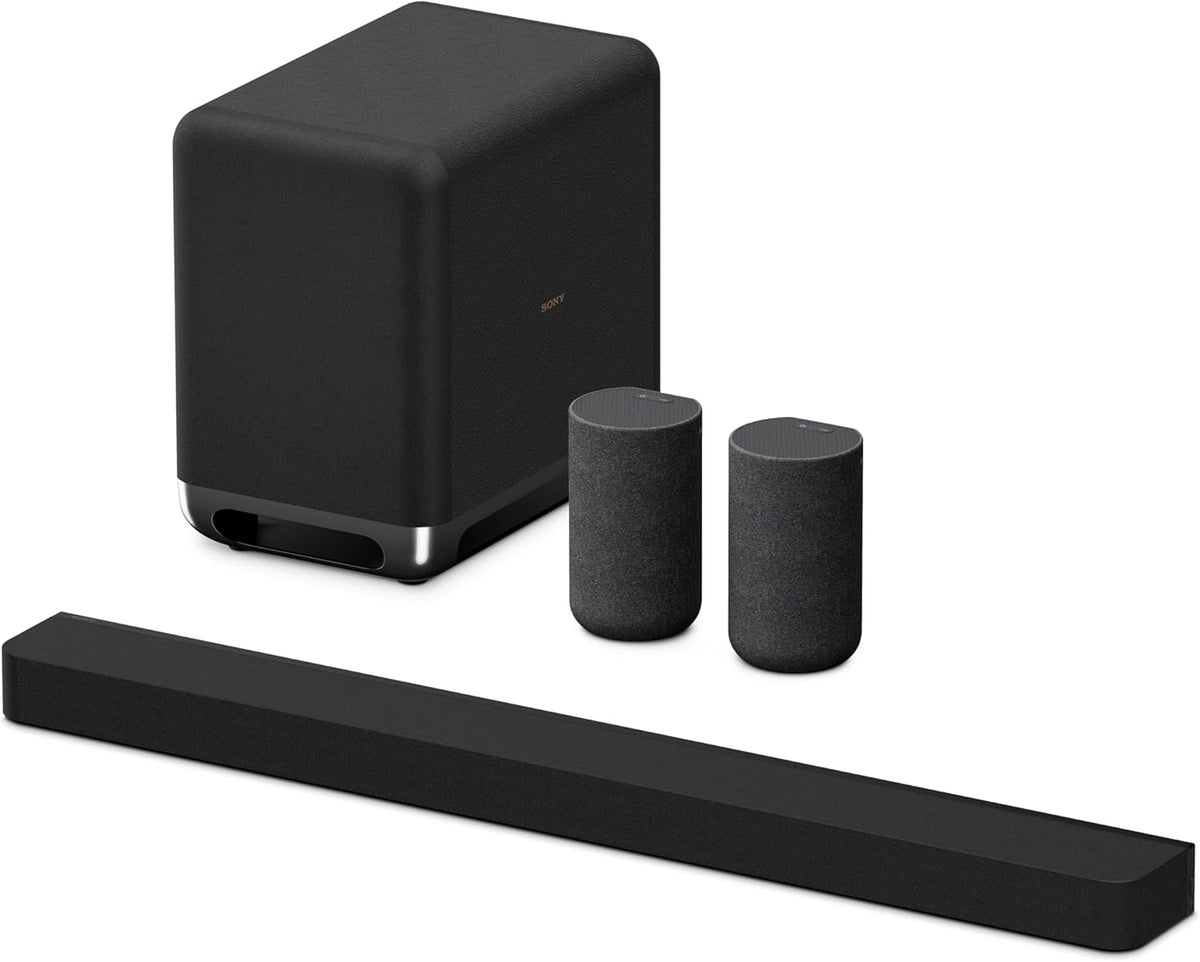 Sony BRAVIA Theater Bar 8 Sound Bar, SA-SW5 Wireless Subwoofer, and SA-RS5 Wireless Rear Speakers with Built-in Battery