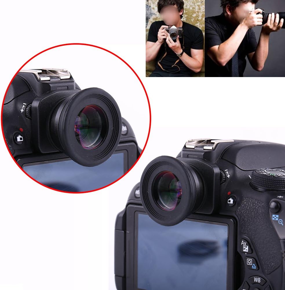1.5X 1.5X Acouto Zoom Viewfinder Eyepiece Magnifier for DSLR Camera Fixed Focus Viewfinder Eyepiece Magnifier Eyecup