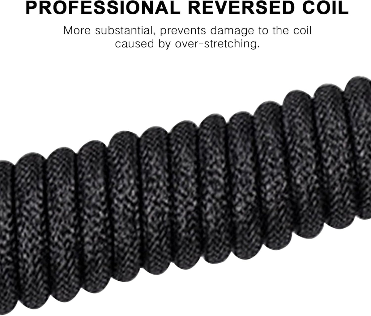 Generic 1.5M Coiled USB C Keyboard Cable for Gaming Keyboard, Double-Sleeved Mechanical Keyboard Cable with Detachable