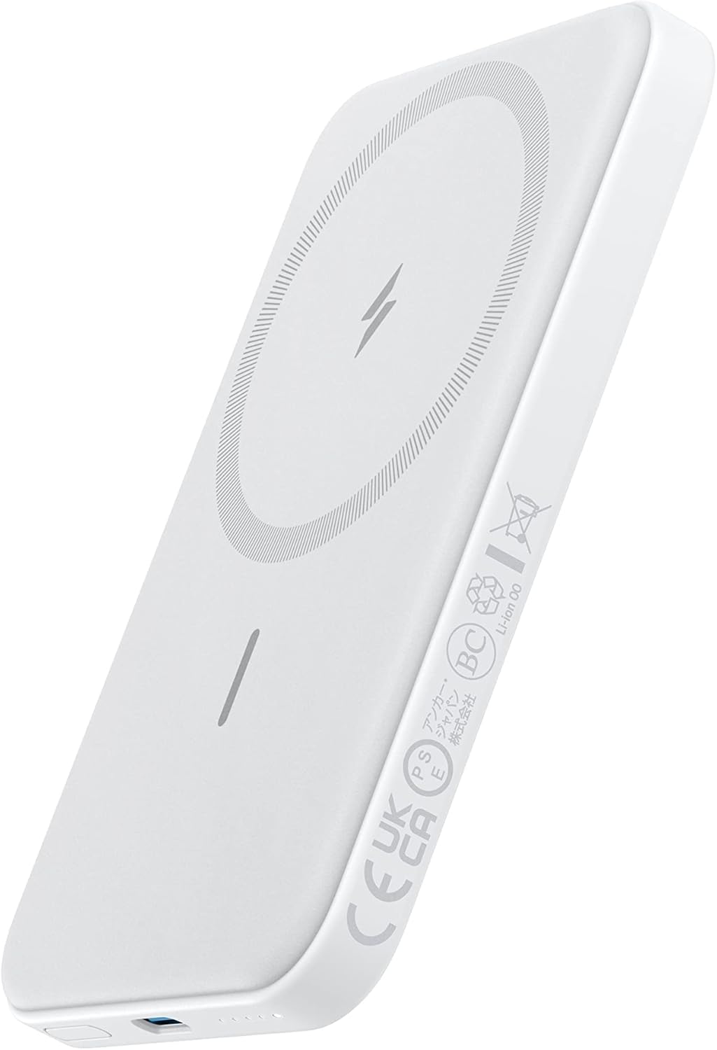 Anker 621 Magnetic Portable Charger (MagGo), 5,000mAh Wireless Power Bank with USB-C Cable, Magsafe-Compatible Battery Pack for iPhone 16/15/14/13/12 Series